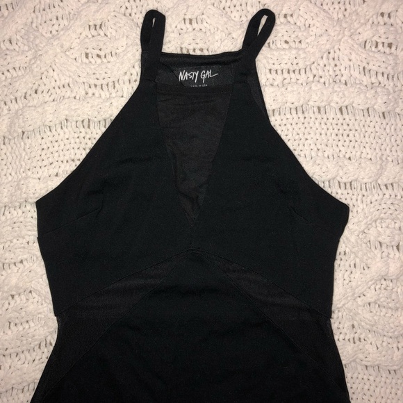 ✨Nasty Gal black body con dress with mesh cut outs - Picture 3 of 4